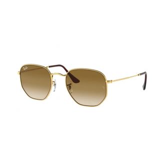 Óculos de Sol Ray-Ban Hexagonal RB 3548 Gradient Bronw e Arista 51 - 001-51