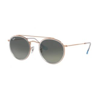 Óculos de Sol Ray-Ban Round double bridge RB 3647NL 906771 Grey Gradient Dark Grey e Copper 51