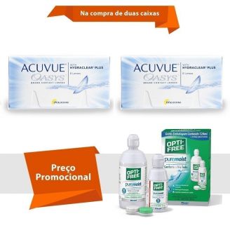 Acuvue Oasys com Hydraclear Plus com Opti Free