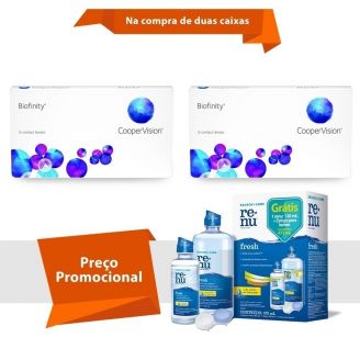 Biofinity com Renu Fresh