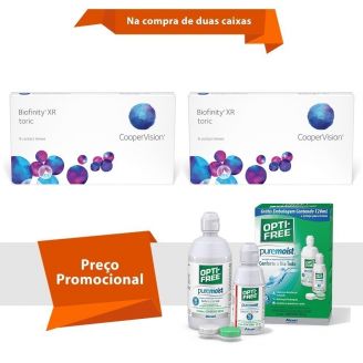 Biofinity XR Toric para Astigmatismo com Opti Free