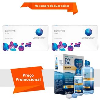 Biofinity XR Toric para Astigmatismo com Renu Advanced