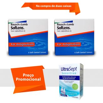 Soflens Toric para Astigmatismo com UltraSept Sensitive