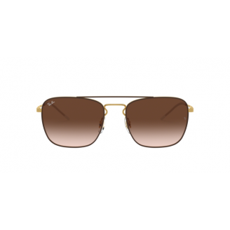 Óculos de Sol Ray-Ban Blaze Quadrado 3588 905513 Marrom degradê com Dourado 55