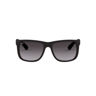 Ray-Ban Justin RB 4165 601-8G Lente Cinza Degradê e Preto Fosco 57