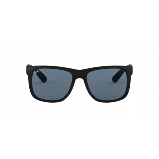 Ray-Ban Justin RB 4165 Lente Polarizada Cinza e Preto Fosco 55