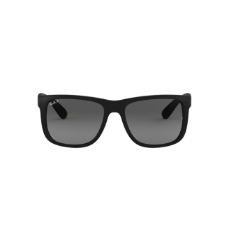 Óculos de Sol Ray-Ban Justin RB 4165 622/T3 Cinza Degradê Polarizado e Preto Fosco 55