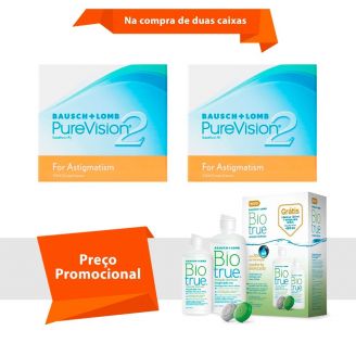 Purevision 2 para Astigmatismo com Biotrue