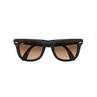Óculos de Sol Ray-Ban Wayfarer Folding RB 4105 710/51 Marrom e Havana 54