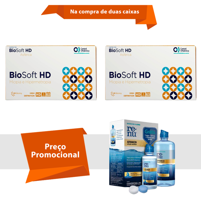 BioSoft HD Asférica Com Renu Advanced
