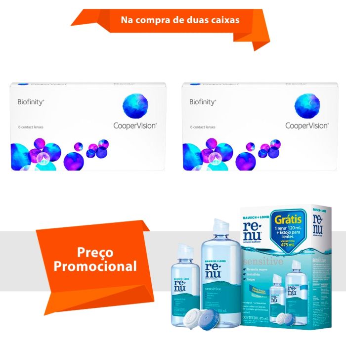 Biofinity com Renu Sensitive