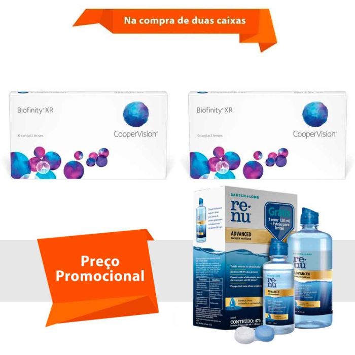 Biofinity XR com Renu Advanced