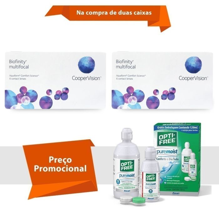 Biofinity Multifocal com Opti Free