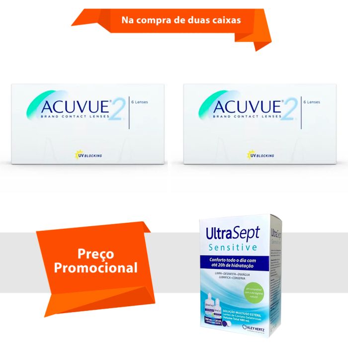 Acuvue 2 com UltraSept Sensitive