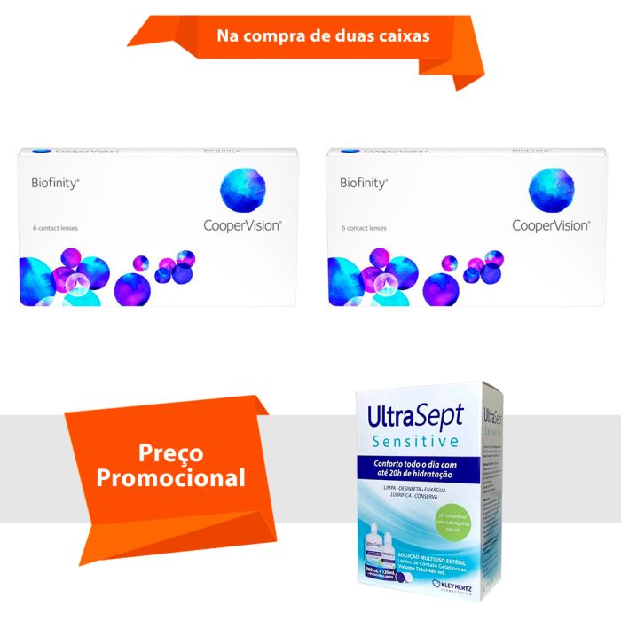 Biofinity com UltraSept Sensitive