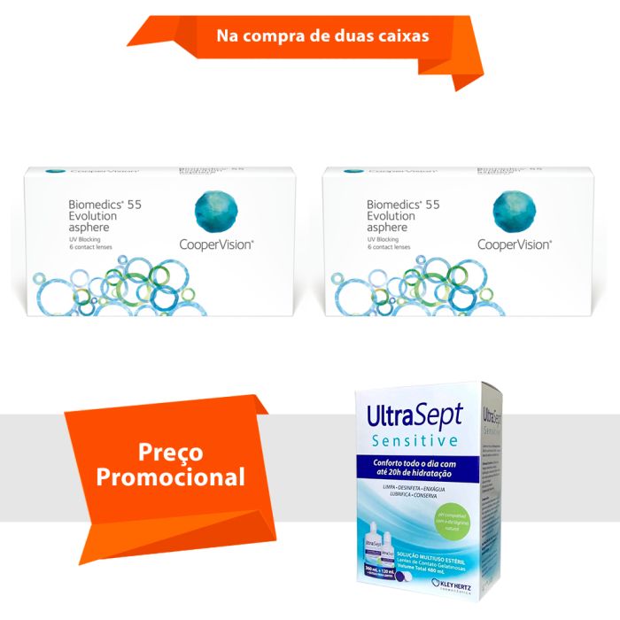 Biomedics 55 Evolution com UltraSept Sensitive