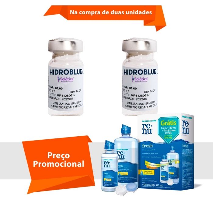 Hidroblue UV Alto Grau com Renu Fresh