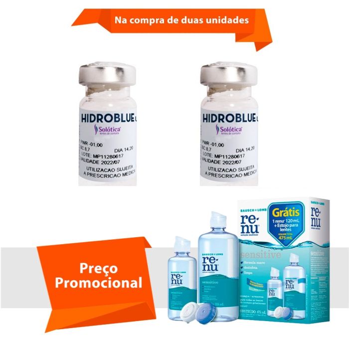 Hidroblue UV com Renu Sensitive