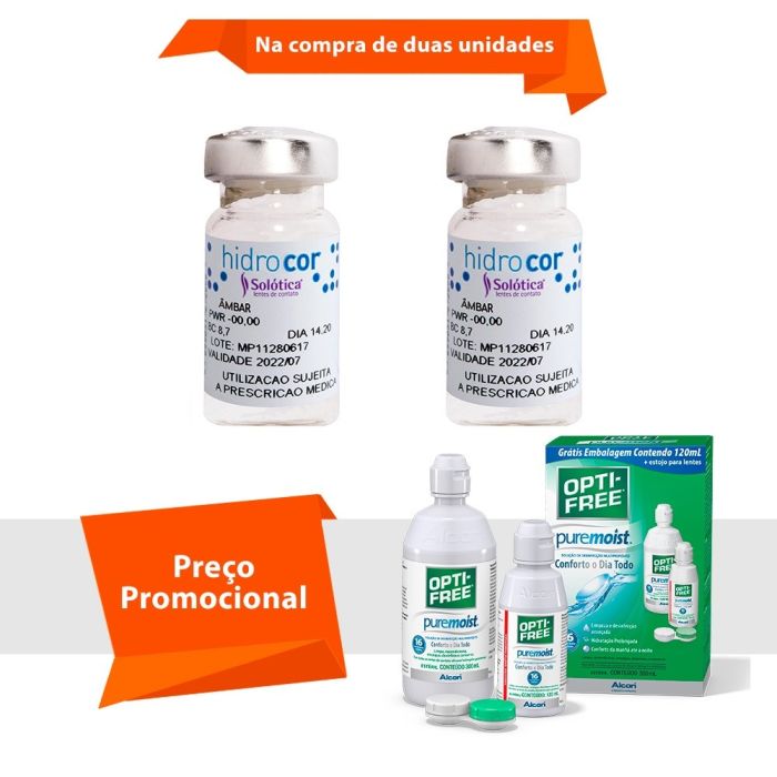Hidrocor Sem Grau com Opti Free