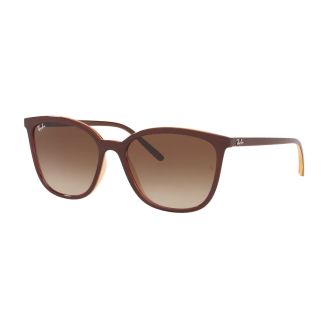 Óculos de Sol Ray-Ban Highstreet RB 4350L 653713 Gradient Bronw e Caremel & Top Wine 56