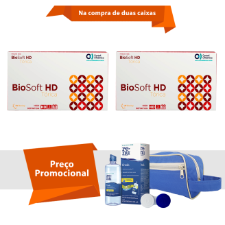 BioSoft HD Tórica para Astigmatísmo Com kit Renu Fresh