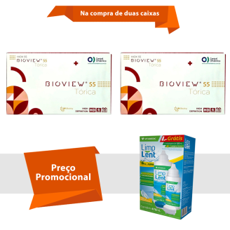 Bioview 55 UV Tórica Com Limp Lente