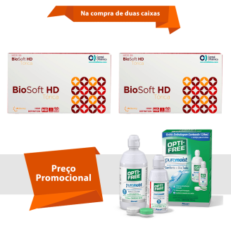 BioSoft HD Tórica para Astigmatísmo Com Opti Free