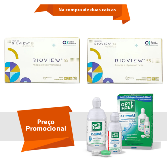 Bioview 55 UV Asférica Com Opti Free