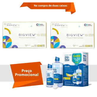 Bioview 55 UV Asférica Com Renu Fresh