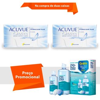 Acuvue Oasys com Hydraclear Plus com Renu Sensitive