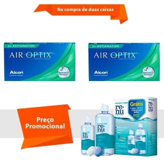 Air Optix para Astigmatismo com Renu Sensitive