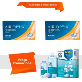 Air Optix Night & Day Aqua com Renu Sensitive