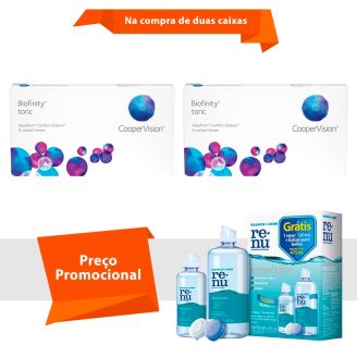 Biofinity Toric com Renu Sensitive