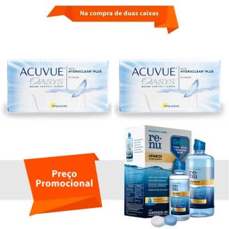 Acuvue Oasys com Hydraclear Plus com Renu Advanced