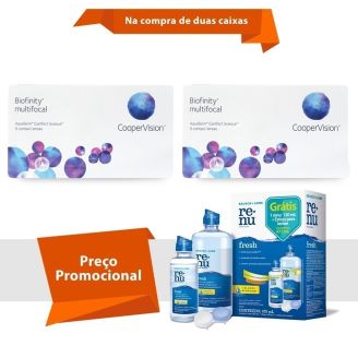 Biofinity Multifocal com Renu Fresh