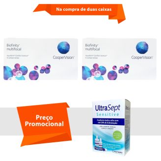 Biofinity Multifocal com UltraSept Sensitive