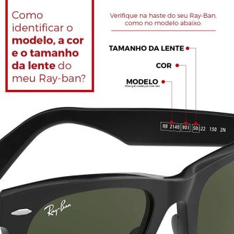Reposição Hastes Ray-Ban Original