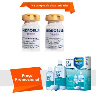 Hidroblue UV Tórica para Astigmatismo com Renu Sensitive