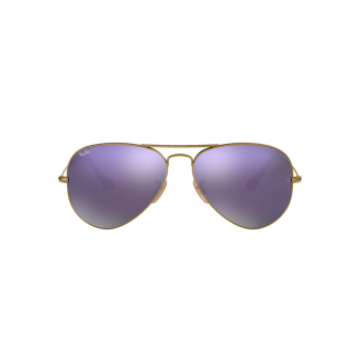 Óculos de Sol Ray-Ban Aviator RB 3025 167/4K Espelhada Marrom Lilás e Bronze Escovado 58