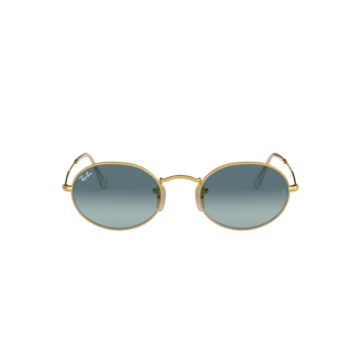 Óculos de Sol Ray-Ban Oval RB 3547 001/3M Blue Gradlent Grey e Dourado 54