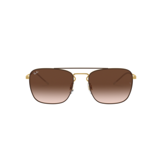 Óculos de Sol Ray-Ban Blaze Quadrado 3588 905513 Marrom degradê com Dourado 55