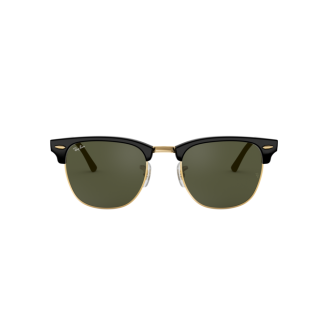 Óculos de Sol Ray-Ban Clubmaster RB 3016 W0365 Verde e Preto/Dourado 49