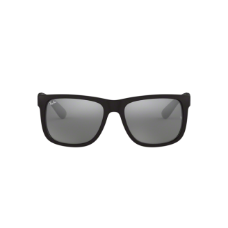 Óculos de Sol Ray-Ban Justin RB 4165 622-6g Cinza Espelhada Prata e Preto Fosco 57