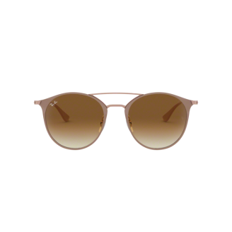 Óculos de Sol Ray-Ban Highstreet RB 3546 907051 Clear Gradient Brown e Castanho Claro 52