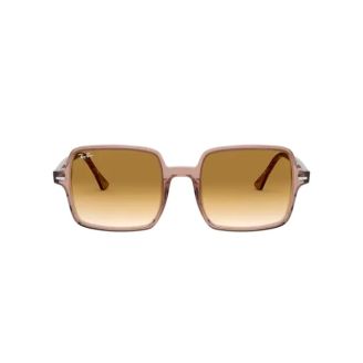 Óculos de Sol Ray-Ban Square RB 1973 128151 Marrom Degradê e Champanhe Cristal 53