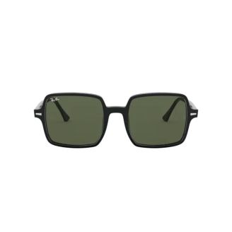 Óculos de Sol Ray-Ban Square RB 1973 901/31  Verde escuro e Preto Brilho 53