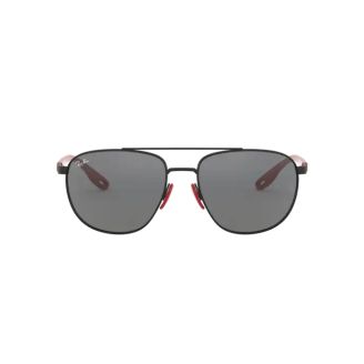 Óculos de Sol Ray-Ban Ferrari RB 3659M F0026G Grey Mirror Silver e Matte Black 57