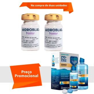 Hidroblue UV Tórica para Astigmatismo Com Renu Advanced