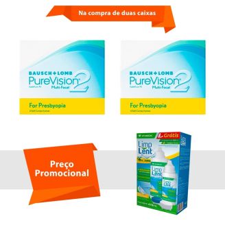 Purevision 2 Multifocal para Presbiopia com Limp Lent