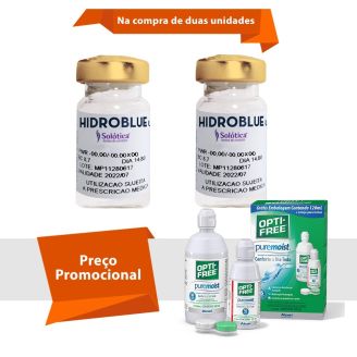 Hidroblue UV Tórica para Astigmatismo Com Opti Free